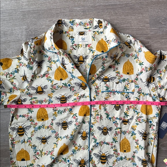NEW Printfresh Short PJ Top in Sweet Bee Medium - Picture 7 of 8